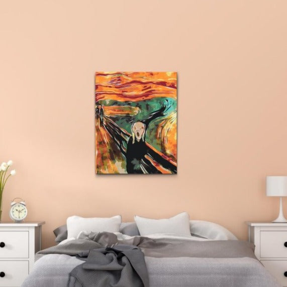 SKRIET - Edvard Munch med dubbelfärg och fri frakt - paint by number