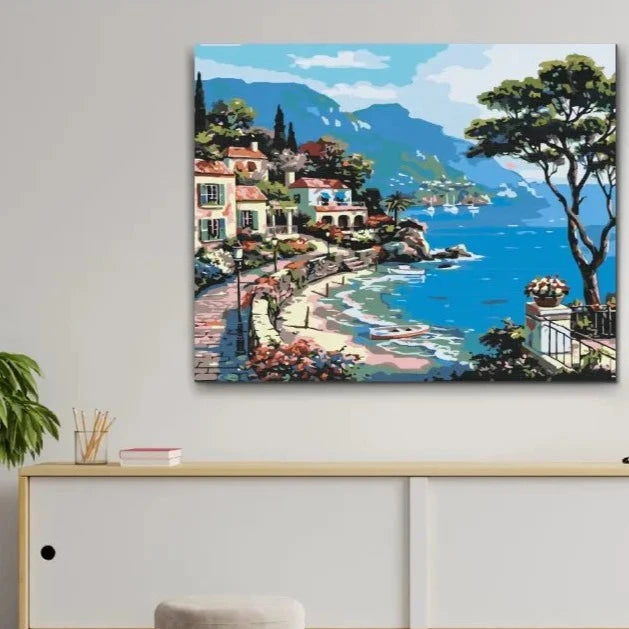 MEDELHAVET - med dubbelfärg och fri frakt - paint by number