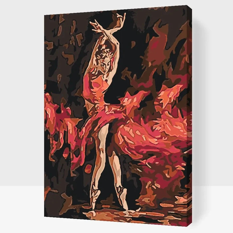 DANCE OF PASSION - med dubbelfärg, ram och fri frakt