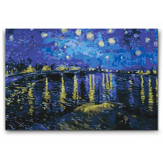 STJÄRNENATT ÖVER RHÔNE - Vincent van Gogh