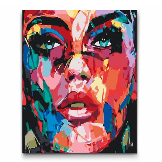 REBEL GIRL - med dubbelfärg och fri frakt - paint by number