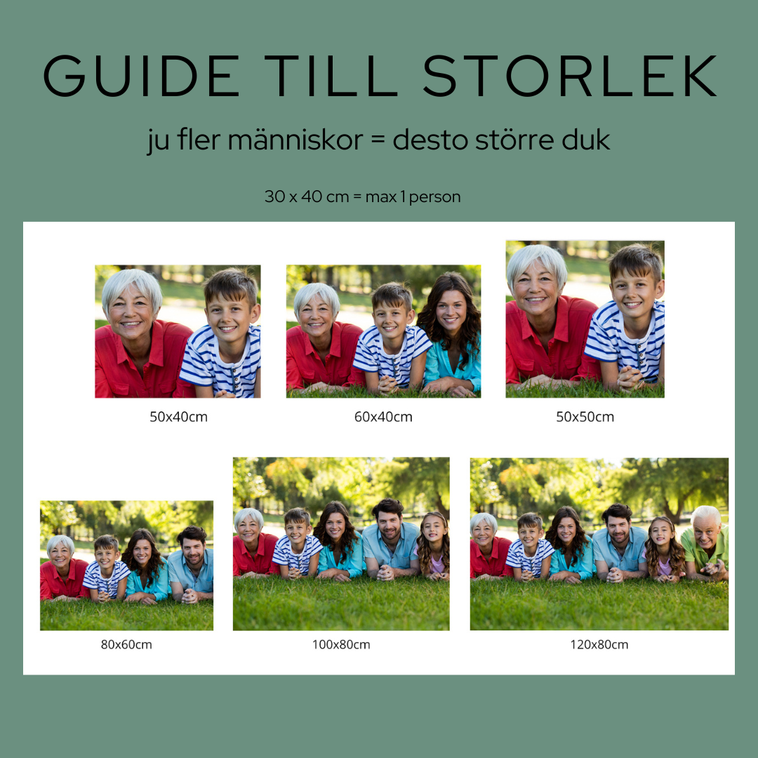 PAINT BY NUMBERS EGET FOTO med snabb och gratis leverans - Många storlekar - foto tavla