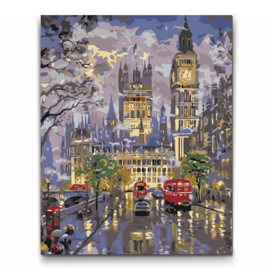 BIG BEN - Dubbelfärg, ram och fri frakt - paint by numbers
