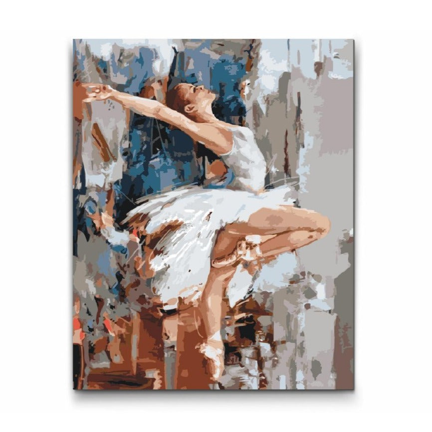 BALLERINA - Dubbelfärg, ram och fri frakt - paint by numbers