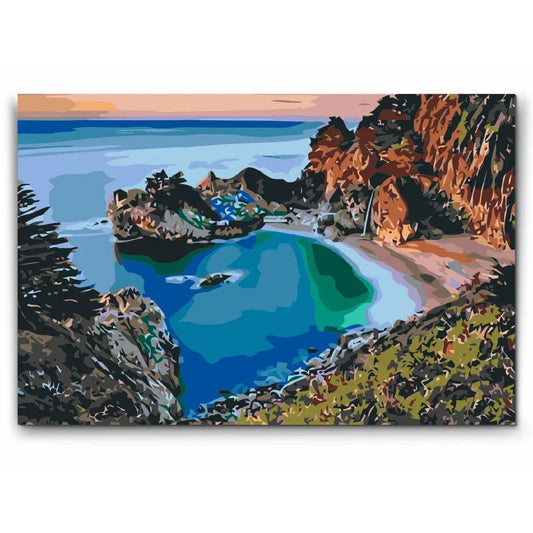 The Beach - med dubbelfärg och fri frakt - paint by number