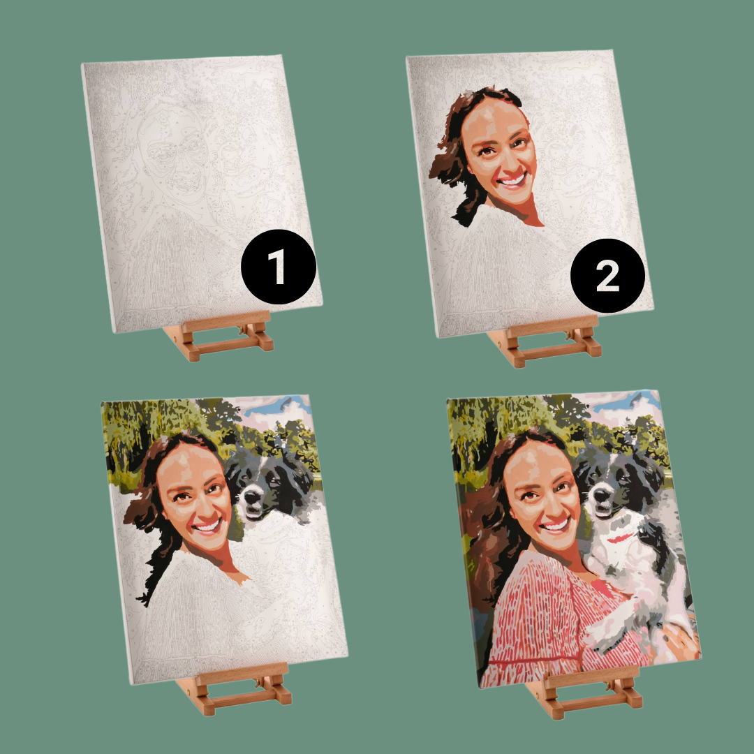 PAINT BY NUMBERS EGET FOTO med snabb och gratis leverans - Många storlekar - foto tavla