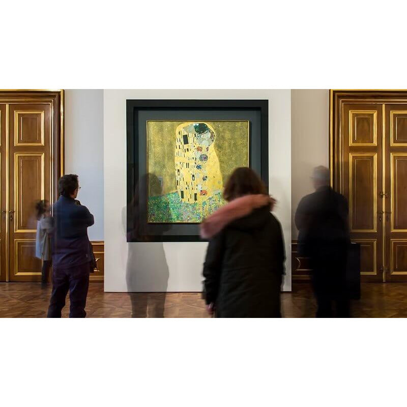 THE KISS - Gustav Klimt - med dubbelfärg och fri frakt - paint by number